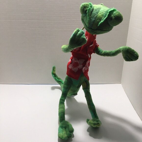 Rango Johnny Depp Green Lizard 12" Plush Toy Figure Suction Cup Hook NWOT RARE - Picture 2 of 12